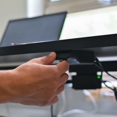 Lykke Elektrisk Hev- og Senk Skrivebord M100, svart, 120 x 60 cm