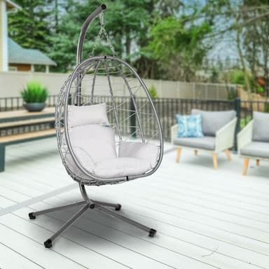 Lykke Hengestol Egg Chair, grå