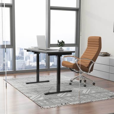 Lykke Elektrisk Hev- og Senk Skrivebord M100, svart, 140 x 70 cm