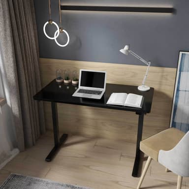 Lykke Elektrisk Hev- og Senk Skrivebord M100, svart, 120 x 60 cm