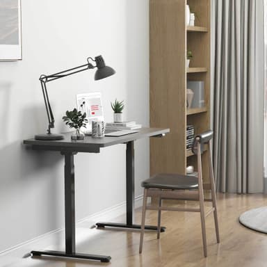 Lykke Elektrisk Hev- og Senk Skrivebord M100, svart, 120 x 60 cm