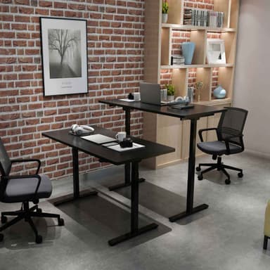 Lykke Elektrisk Hev- og Senk Skrivebord M100, svart, 120 x 60 cm