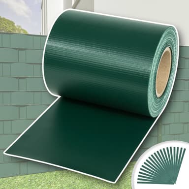 Pvc gjerde strimmel - 35 m,grønn