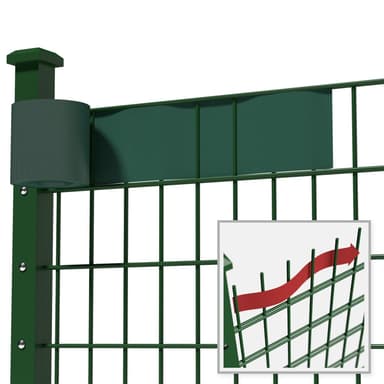 Pvc gjerde strimmel - 35 m,grønn