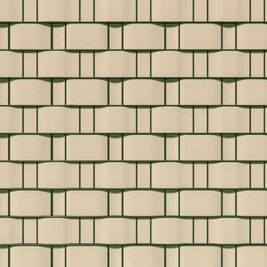 Pvc gjerde strimmel - 35 m,krem
