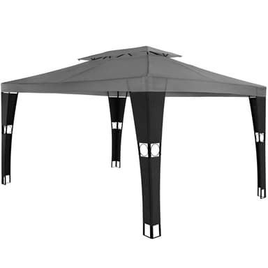 Polyrattan Hagepaviljong 3x4m - svart/antrasitt