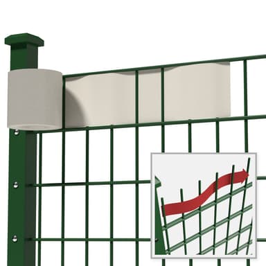 Pvc gjerde strimmel - 35 m,hvit