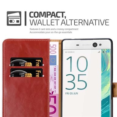 Sony Xperia XA ULTRA lommebokdeksel etui (rød)