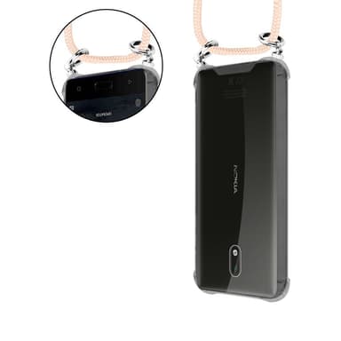 Nokia 3 2017 Deksel med Halskjede (rosa)