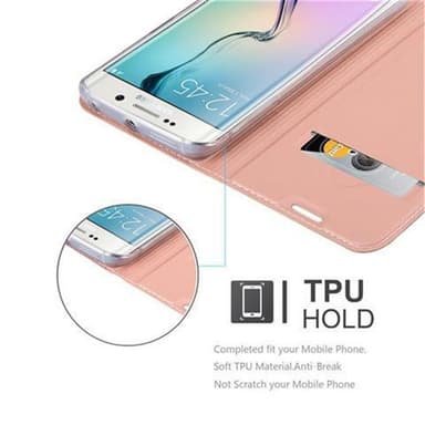 Samsung Galaxy S6 EDGE lommebokdeksel etui (rosa)