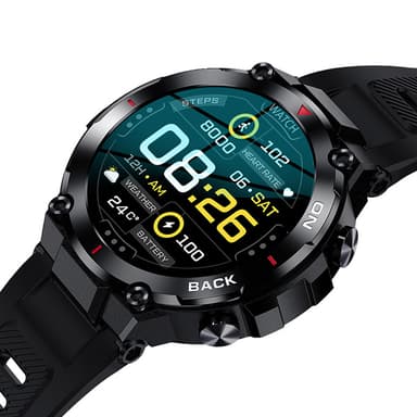 Kuura Smartklokke Sport S5 GPS V3, Svart