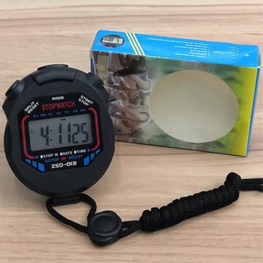 Timer Stoppeklokke LCD-skjerm Svømmeløping Sport Digital Timer