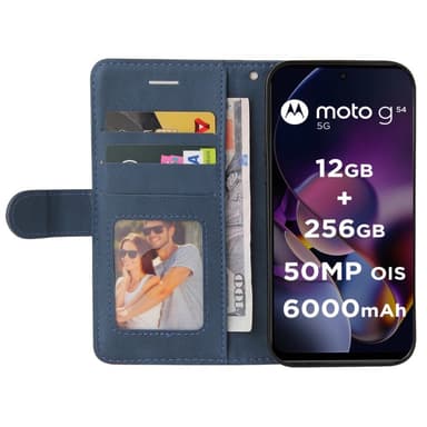 KT Lommebok-deksel til Motorola Moto G54 - Blå