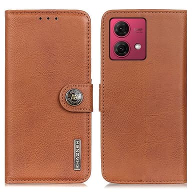 KHAZNEH Motorola Moto G84 Lommebok-deksel - Brun