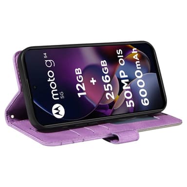 KT Lommebok-deksel til Motorola Moto G54 - Lilla