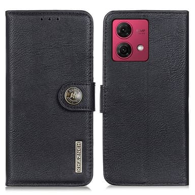 KHAZNEH Motorola Moto G84 Lommebok-deksel - Svart