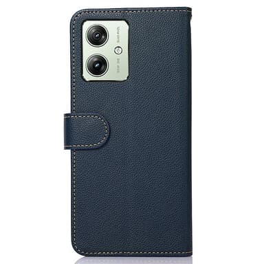 Motorola Moto G54 5G KHAZNEH Lommebok-deksel - Blå/Brun