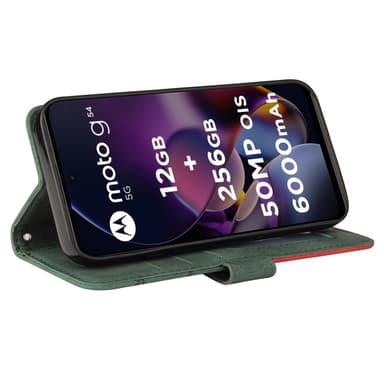 KT Lommebok-deksel til Motorola Moto G54 - Grønn