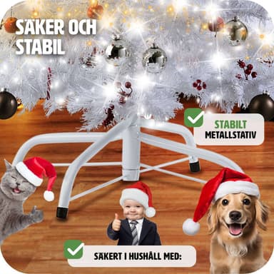 Kunstig juletre med fot - 150 cm