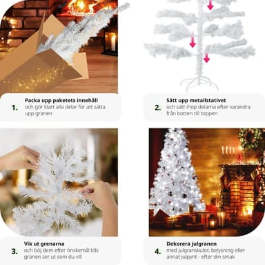 Kunstig juletre med fot - 150 cm