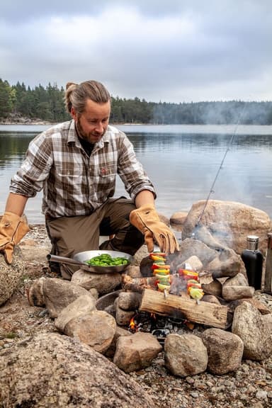Orrefors Hunting, sammenleggbar stekepanne, rustfritt stål