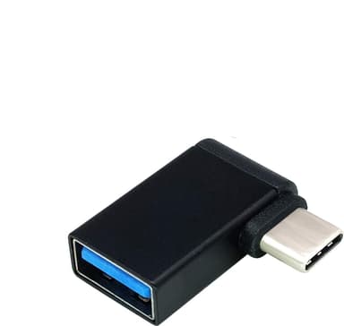 NÖRDIC USB-C hann til USB-A hunn vinklet adapter 90 grader