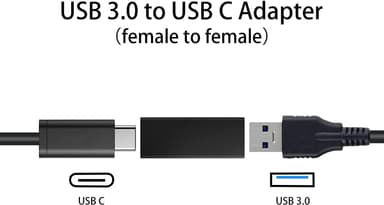 NÖRDIC USB-C hunn- til USB-A-hunadapter 5 Gbps