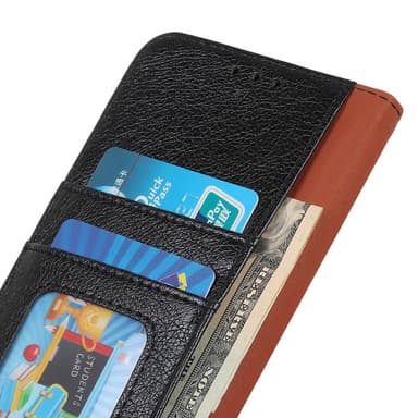 Motorola Moto G84 Lommebok-deksel Teksturert Split - Svart
