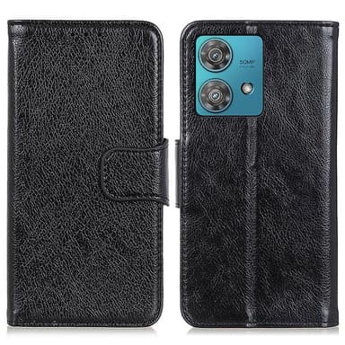 Motorola Moto G84 Lommebok-deksel Teksturert Split - Svart