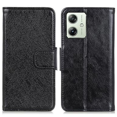 Motorola Moto G54 Lommebok-deksel Teksturert Split - Svart