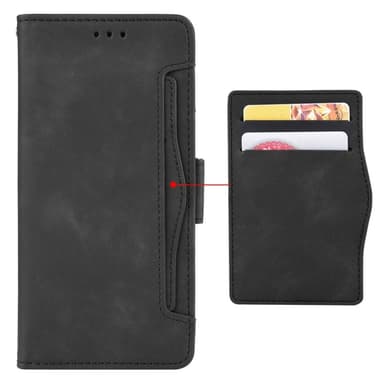 Motorola Moto G54 5G Lommebok-deksel med Kortholder - Svart