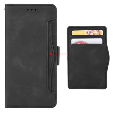Motorola Moto G84 Lommebok-deksel med Kortholder - Svart