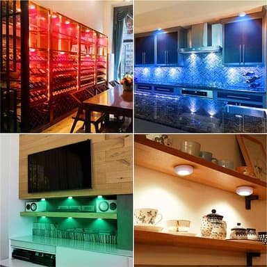 INF LED spotlights 1 stk med 1 fjernkontroll 3-pack