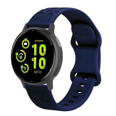 20 mm silikonklokkerem for Samsung Galaxy Watch 6, Amazfit GTS 3, Ticwatch Blå