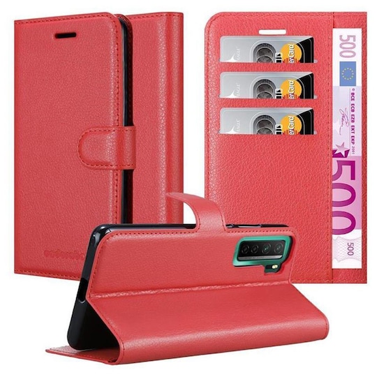 Huawei NOVA 7 SE lommebokdeksel etui (rød)