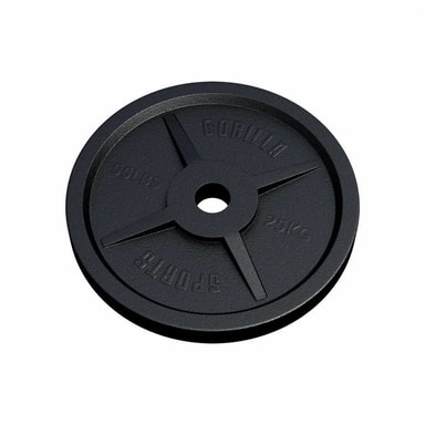 Gorilla Sports Juego De Discos De Pesas De Goma - 2x 1,25 Kg, 2x 2,5 Kg, 4x 5 Kg