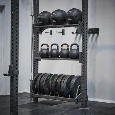 Kraftmark Oppbevaring av treningsutstyr- Hylle for kettlebells og slamballs