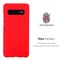 Samsung Galaxy S10 4G silikondeksel case (rød)