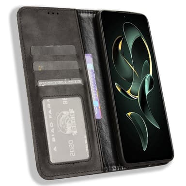 Til Xiaomi 13T/13T Pro Lommebok-deksel - Svart
