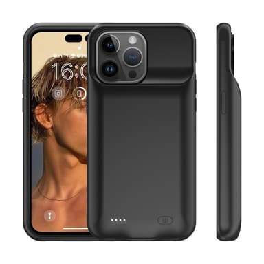 Oppladbart batterideksel til iPhone 15 Pro 7000mAh