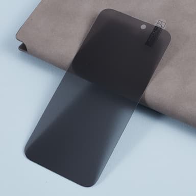 til iPhone 15 Pro Fulldeksel Herdet Glass Anti-Spy Personvern
