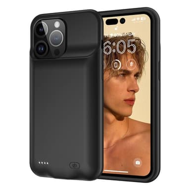 Oppladbart batterideksel til iPhone 15 Pro 7000mAh