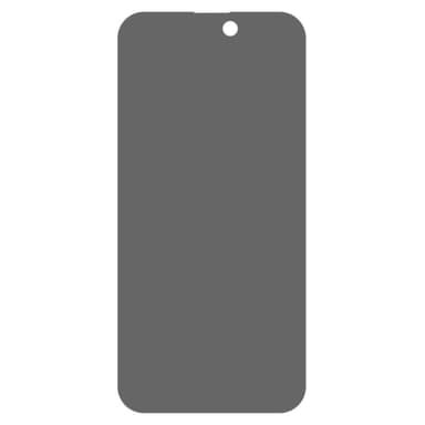 til iPhone 15 Pro Fulldeksel Herdet Glass Anti-Spy Personvern