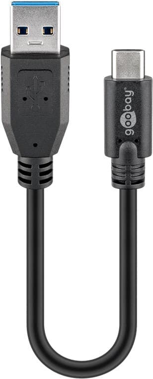 Goobay Synkroniser og lad Super Speed ​​​​USB-C™ til USB A 3.0-ladekabel