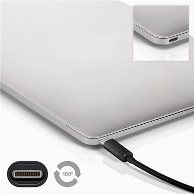 Goobay Synkroniser og lad Super Speed ​​​​USB-C™ til USB A 3.0-ladekabel