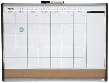 Nobo Mini magnetisk whiteboard planlegger med korktavle 58,5x43cm