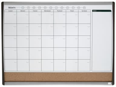 Nobo Mini magnetisk whiteboard planlegger med korktavle 58,5x43cm