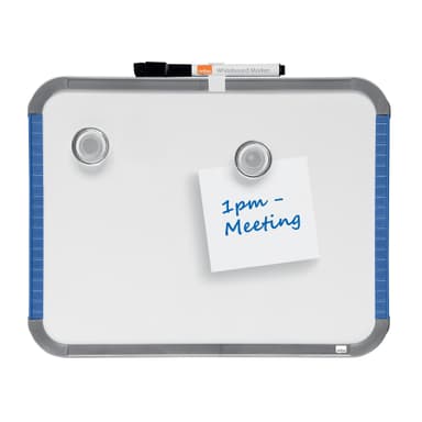 Nobo Mini magnetisk tavle tynn sølv ramme 22x28cm