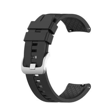 INF 22 mm silikon klokkerem for for Huawei Watch GT 2 46 mm, Samsung/Huami Sort