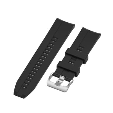 INF 22 mm silikon klokkerem for for Huawei Watch GT 2 46 mm, Samsung/Huami Sort